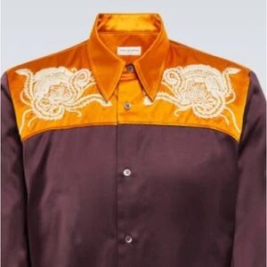 Dries van noten embroidered western shirt